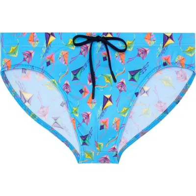 Hom Lido Swim Mini Briefs In Blue