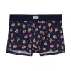 Hom Love Story Boxer Briefs In Navy Print