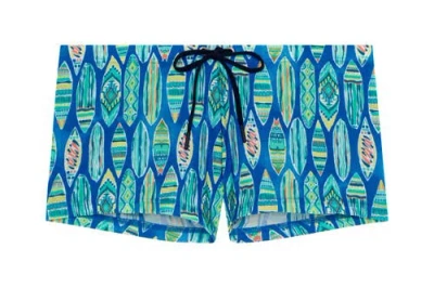 Hom Marbella Swim Shorts In Blue Print