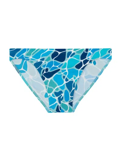 Hom Men's Alain Abstract Swim Briefs In Blue Print