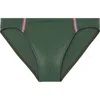 Hom Nautical Cup Micro Brief In Khaki Green
