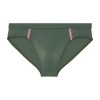 Hom Nautical Cup Micro Brief In Khaki Green
