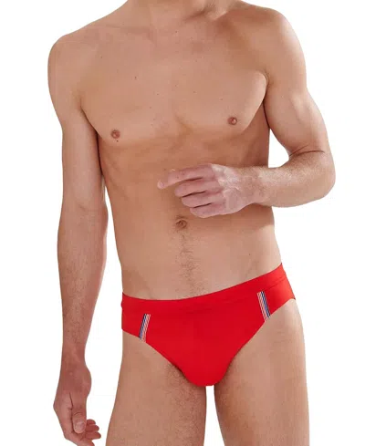 Hom Nautical Cup Swim Mini Briefs In Red