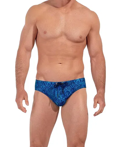 Hom Panarea Swim Mini Briefs In Blue