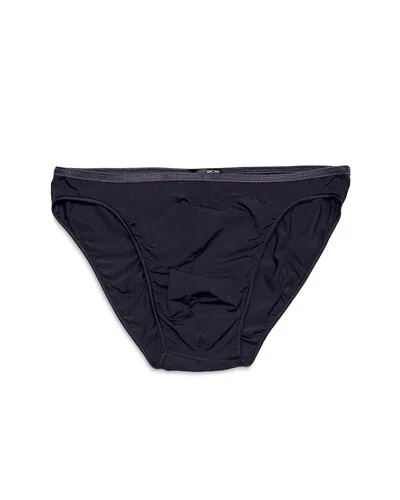 Hom Logo Swim Micro Briefs In Black