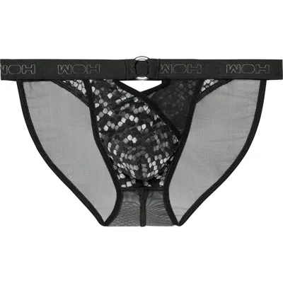 Hom Pure Seduction Tanga Briefs In Black