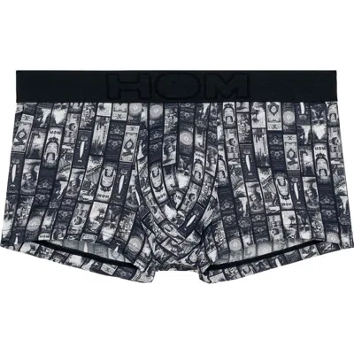 Hom Rockcity Trunk In Dark Grey Print