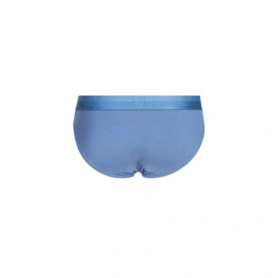 Hom Slip En Coton Mélangé In Blue