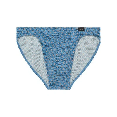 Hom Stars Comfort Micro Briefs In Blue Print