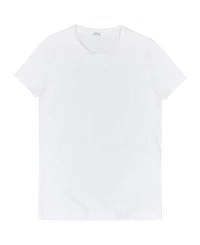 Hom Supreme Cotton Crew Neck T-shirt In White