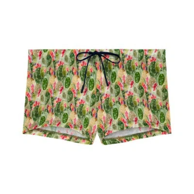 Hom Taormina Swim Shorts In Green