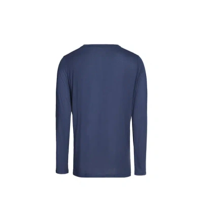 Hom Tee-shirt D'intérieur Manches Longues In Blue