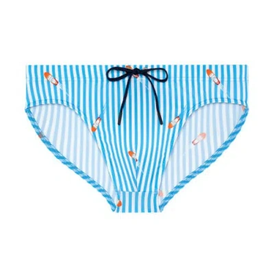 Hom Viareggio Swim Mini Briefs In Blue
