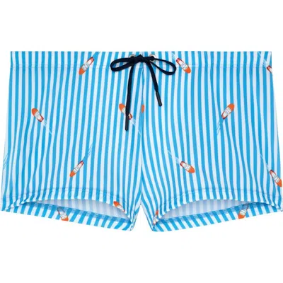 Hom Viareggio 2.5 Swim Shorts In Blue