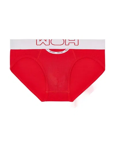 Hom Woh Sexy Fun Mini Briefs In Red