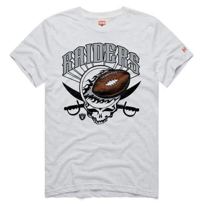 Homage Ash Las Vegas Raiders Nfl X Grateful Dead Tri-blend T-shirt