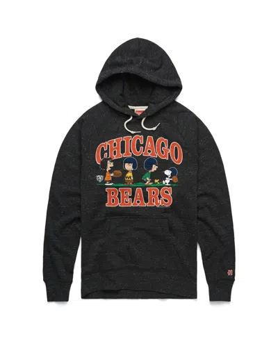 Homage Kids' Boys' And Girls' Chicago Bears X Peanuts Backyard Football Raglan-sleeve Hoodie In Black