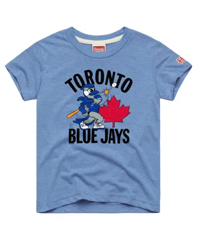 Homage Kids' Boys' And Girls' Toronto Blue Jays Tri-blend Short-sleeve Graphic T-shirt