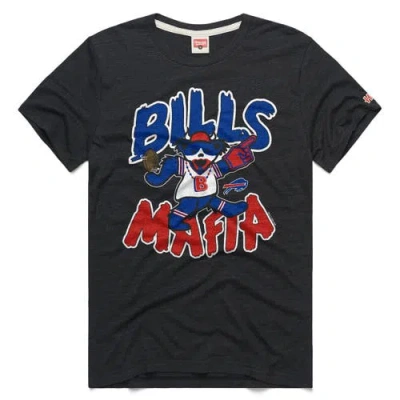 Homage Charcoal Buffalo Bills Nfl X Grateful Dead Tri-blend T-shirt In Black