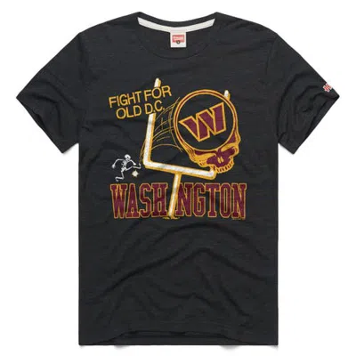 Homage Charcoal Washington Commanders Nfl X Grateful Dead Tri-blend T-shirt