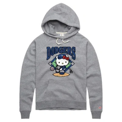 Homage Gray Hello Kitty X Los Angeles Dodgers Pitch Tri-blend Hoodie