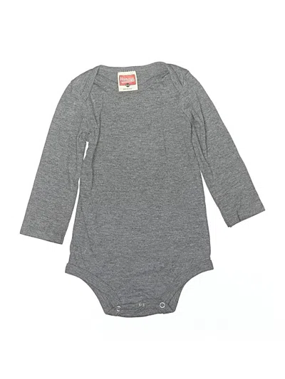 Pre-owned Homage Babies' Long Sleeve Onesie In Gray