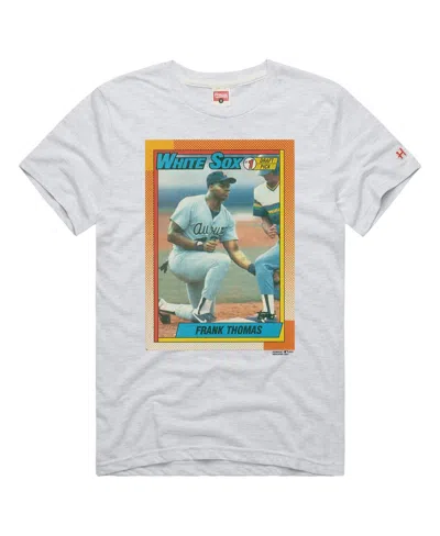 Homage Men's And Women's Frank Thomas Ash Chicago White Sox 1990 Topps Baseball Rookie Tri-blend T-shirt In Gray