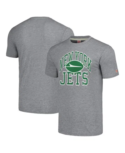 Homage Men's And Women's Gray New York Jets Arch T-shirt