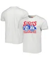 Homage Men's And Women's  Ash Philadelphia 76ers Hometown Hyper Local Tri-blend T-shirt In Ash