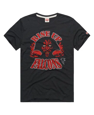 Homage Men's And Women's  Charcoal Atlanta Falcons Star Wars X Nfl Tri-blend T-shirt In Multi