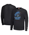 Homage Men's And Women's  Charcoal Distressed Orlando Magic Slam Dunk Sesame Tri-blend Crew Raglan Pu In Charcoal