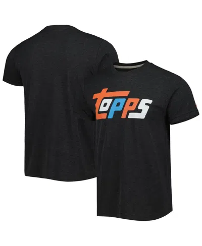 Homage Men's And Women's  Charcoal Topps 1981 Tri-blend T-shirt