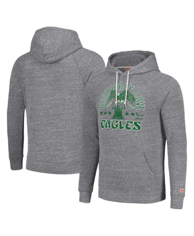 Homage Men's And Women's  Gray Philadelphia Eagles Hyperlocal Raglan Pullover Hoodie