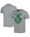 Homage Men's And Women's  Heather Gray Boston Celtics Hometown Hyper Local Tri-blend T-shirt In Heather Gray