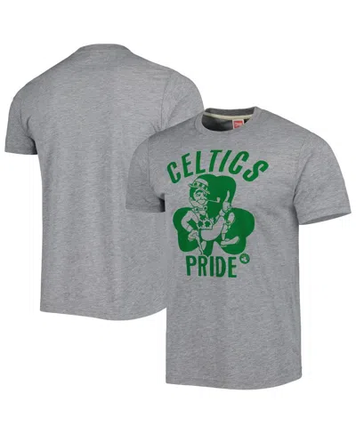 Homage Men's And Women's  Heather Gray Boston Celtics Hometown Hyper Local Tri-blend T-shirt