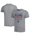 Homage Men's And Women's  Heather Gray New Orleans Pelicans Hometown Hyper Local Tri-blend T-shirt In Heather Gray