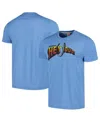 Homage Men's And Women's  Light Blue Hey Dude Graphic Tri-blend T-shirt In Light Blue