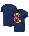 Homage Men's And Women's  Navy Nick At Nite Tri-blend T-shirt In Navy