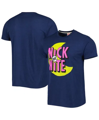 Homage Men's And Women's  Navy Nick At Nite Tri-blend T-shirt