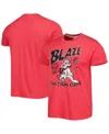 Homage Men's And Women's  Red Portland Trail Blazers Team Mascot Tri-blend T-shirt In Red