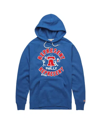 Homage Men's And Women's  X A Tribe Called Quest Royal Philadelphia 76ers Represent Tri-blend Hoodie In Multi