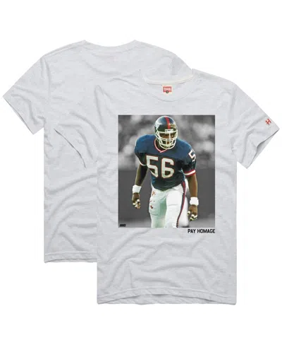 Homage Men's And Women's Lawrence Taylor Ash New York Giants Pay Tri-blend T-shirt In Gray
