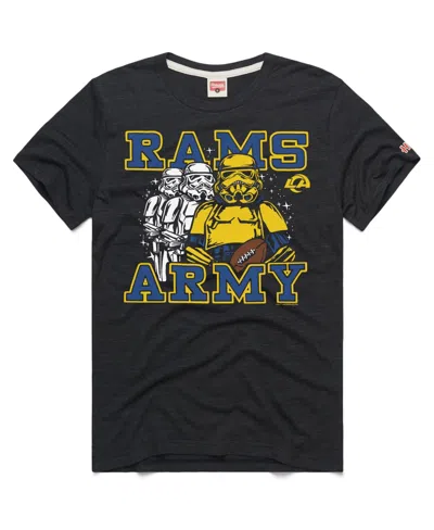 Homage Men's And Women's Los Angeles Rams Dark Side Star Wars Relaxed-fit T-shirt In Multi