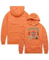 Homage Men's And Women's Orange Detroit Pistons Hometown Edition Tri-blend Raglan Pullover Hoodie