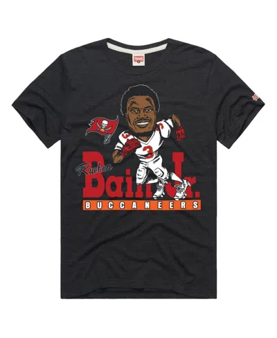 Homage Men's And Women's Rueben Bain Jr. Charcoal Tampa Bay Buccaneers Caricature Player Graphic Tri-blend 