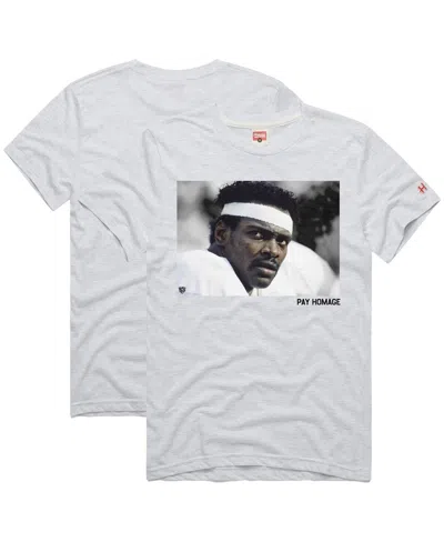 Homage Men's And Women's Walter Payton Ash Chicago Bears Pay  Tri-blend T-shirt In Gray