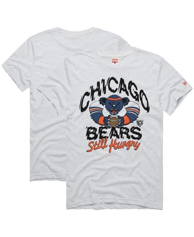 Homage Men's Ash Chicago Bears Nfl X Grateful Dead Tri-blend T-shirt In Gray