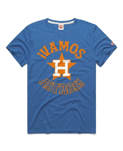 Homage Men's Blue Houston Astros Vamos Tri-blend T-shirt
