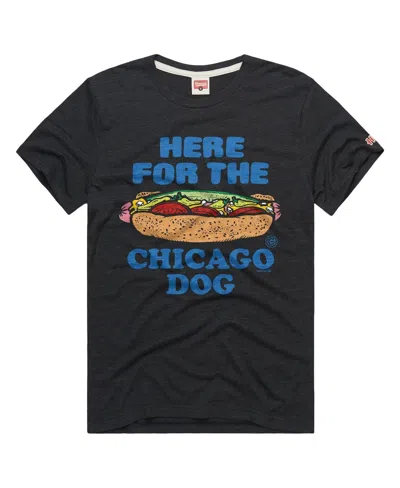 Homage Men's Charcoal Chicago Cubs Tri-blend Hyperlocal T-shirt In Gray