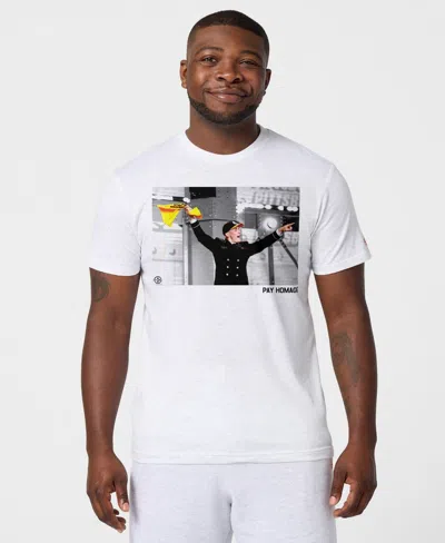 Homage Men's Eli Heidenreich Ash Pittsburgh Steelers Player Graphic T-shirt